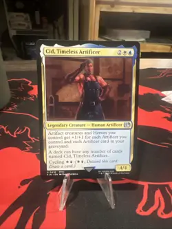 ~ Cid, Timeless Artificer (0416) ~ NM ~ UB: FINAL FANTASY ~ MTG ~ - Image 1