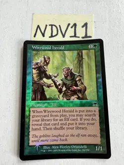 MTG FOIL Wirewood Herald -Onslaught - Image 1