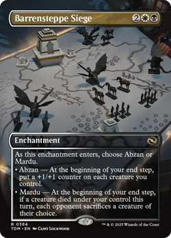 x1 Barrensteppe Siege TDM Tarkir Dragonstorm MTG 384 BORDERLESS FULL ART RARE 1x - Image 1