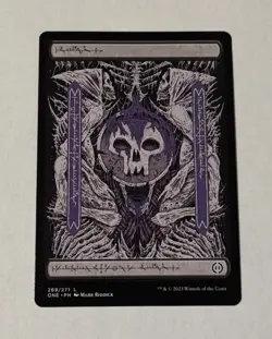 MTG Phyrexian Swamp 269/271 Phyrexia: All Will Be One Full Art Land LP - Image 1
