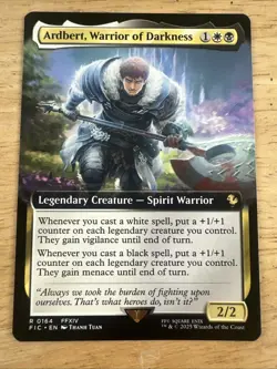 MTG Final Fantasy Commander, Ardbert, Warrior of Darkness - Borderless - Image 1