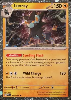 Luxray - 071/193 - Pokemon Paldea Evolved Cosmos Holo Rare Card NM - Image 1