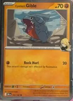 Cynthia's Gible - 102/182 - Pokemon Destined Rivals Cosmos Holo NM - Image 1
