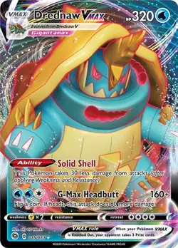 Drednaw VMAX - 015/073 - Pokemon Champions Path Sword & Shield Rare Card NM - Image 1