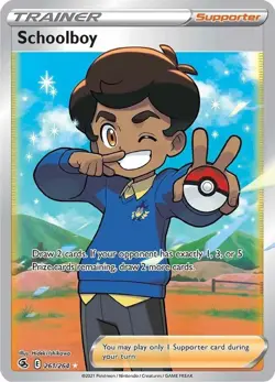 Schoolboy - 261/264 - Pokemon Fusion Strike Sword & Shield Full Art Rare Card NM - Image 1