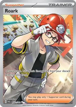 Roark - 242/182 - Pokemon Paradox Rift Full Art Ultra Rare Card NM - Image 1