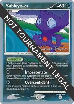 Sableye - 48/100 - Pokemon World Championships Deck 2010 NM - Image 1