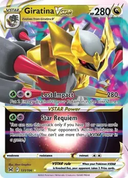 Giratina VSTAR - 131/196 - Pokemon Lost Origins Sword Shield Ultra Rare Card NM - Image 1