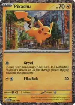 Pikachu - 006/015 - Pokemon McDonald's Promos Holo 2023 NM - Image 1