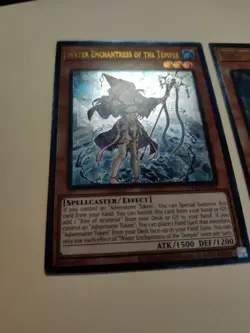 2x YuGiOh! Water Enchantress Of The Temple OP19-EN002 Ultimate Rare NM - Image 3