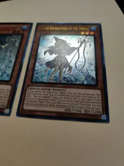 2x YuGiOh! Water Enchantress Of The Temple OP19-EN002 Ultimate Rare NM - Image 5