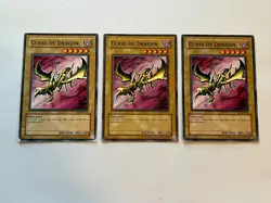 3 Curse Of Dragon DB1-EN123 3 x3 Yugioh Yu Gi Oh! Playset - Image 1