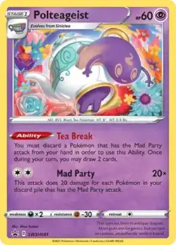 Polteageist - SWSH081 - Pokemon Sword & Shield Promo Ultra Rare Holo Card NM - Image 1