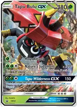 Tapu Bulu-GX - SM32 - Pokemon Sun & Moon Promo Ultra Rare Card LP - Image 1