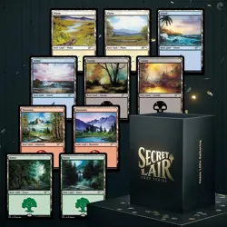 Secret Lair - Happy Little Gathering and The Full-Text Lands - Foil - Sealed - Image 5