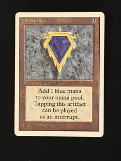 MTG Mox Sapphire Unlimited MP/HP (VG) - Image 1