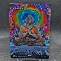 Brainstorm Borderless TMNT MTG Source Material PZA Magic Turtles - Image 1