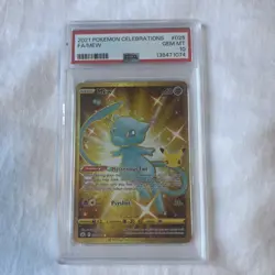 2021 POKEMON CELEBRATIONS #025 FULL ART/MEW PSA 10 - Image 1