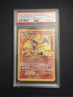 2021 Pokemon Celebrations Charizard-Holo #4 GEM MT PSA 10 Classic Coll-Base Set - Image 1