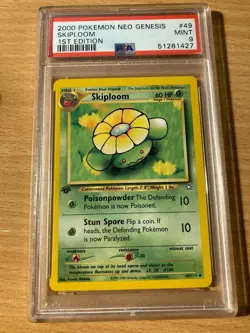 PSA 9 skiploom 1st edition neo geneiss 2000 Pokemon - Image 1