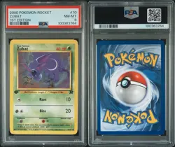 2000 Pokemon Team Rocket Zubat 1st Edition #70 PSA 9 MINT - Image 3