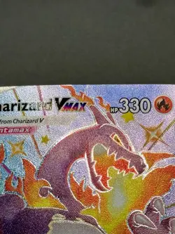 Pokemon TCG Charizard VMAX SV107/SV122 Shining Fates Heavily Played - Image 2