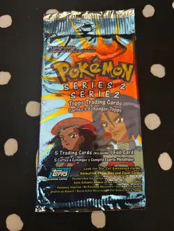 2000 topps pokemon tv animation series 2 sealed pack - Image 1