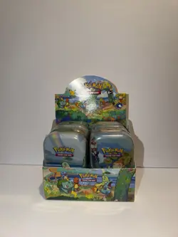 Pokemon TCG - 25th Anniversary Celebrations Sealed mini tins with display case - Image 2