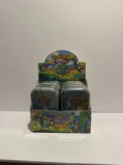 Pokemon TCG - 25th Anniversary Celebrations Sealed mini tins with display case - Image 3