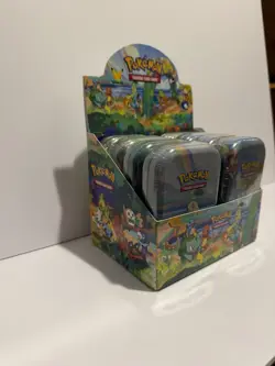 Pokemon TCG - 25th Anniversary Celebrations Sealed mini tins with display case - Image 4