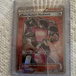 Pokemon Team Rocket's Handiwork Full Art Ultra Rare Holo Fates Collide - Image 1