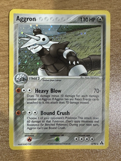 Pokemon Aggron Holo Rare EX Legend Maker 2/92 LP - Image 1