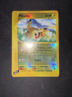 REVERSE HOLO Pikachu [Expedition Base Set] 124/165 - Pokemon TCG (MP) - Image 3