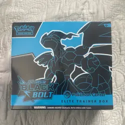 Pokemon TCG - Black Bolt Pokemon Center Elite Trainer Box ETB - Image 1
