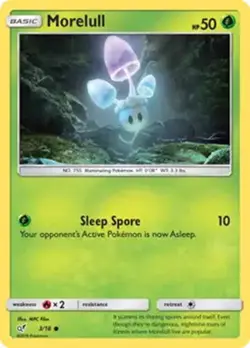 Morelull - 3/18 - Pokemon Detective Pikachu Holo Rare NM - Image 1