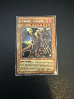 Yugioh Tyrant Dragon LOD-034 Ultra Rare 1st Edition - Image 1