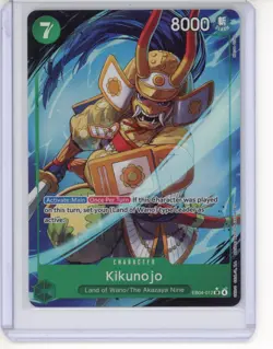One Piece Card Game 🏴‍☠EB04-012 Kikunojo SR NM Alt Art Foil ENGLISH - Image 1