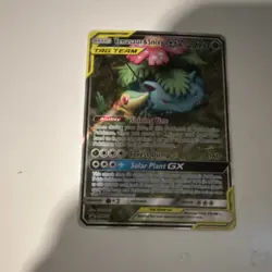 Pokemon Venusaur & Snivy GX TAG TEAM Promo Holo SM229 SM 270 HP 160 Card - Image 1