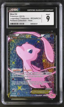 CGC 9 Mew EX Legendary Treasures RC24/RC25 Radiant (Collection) Pokemon Card - Image 1