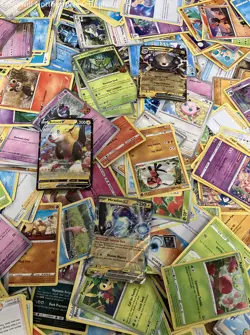 2.5LB Lot of Mixed Various Assorted Pokemon Cards CCG TCG Trading Cards w/ Tin - Image 4