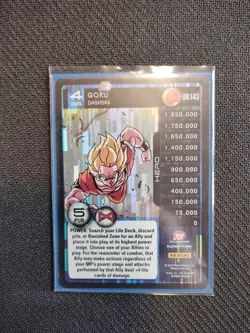 Goku dashing UR 143 dragon ball z panini Ultra Rare Card Level 4 Dbz Ccg Tcg - Image 1