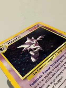 Haunter 6/62 Fossil Set Rare Holo Pokemon Card WOTC Vintage - MP - Image 3