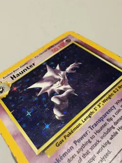 Haunter 6/62 Fossil Set Rare Holo Pokemon Card WOTC Vintage - MP - Image 4