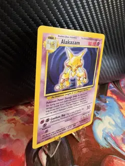 Alakazam Holo Base Set 1/102 WOTC 1999 LP+/NM- Pokemon Card - Image 4