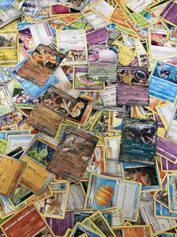 2.5LB Lot of Mixed Various Assorted Pokemon Cards CCG TCG Trading Cards w/ Tin - Image 5