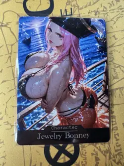 Jewelry Bonney One Piece Hentai Anime Doujin Waifu ACG Custom Card - Image 1