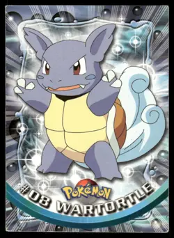Pokemon Cards Wartortle #8 Topps Trading Cards Series 1 LP *2 - Image 1