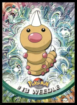 Pokemon Cards Weedle #13 Topps Trading Cards Series 1 LP *3 - Image 1