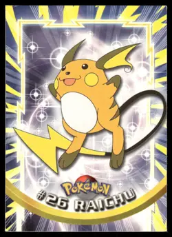 Pokemon Cards Raichu #26 Topps Trading Cards Series 1 LP *1 - Image 1