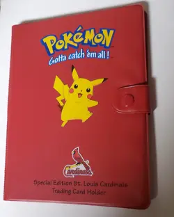 1999 Special Edition Vintage St. Louis Cardinals Pikachu Pokemon Card Binder - Image 2